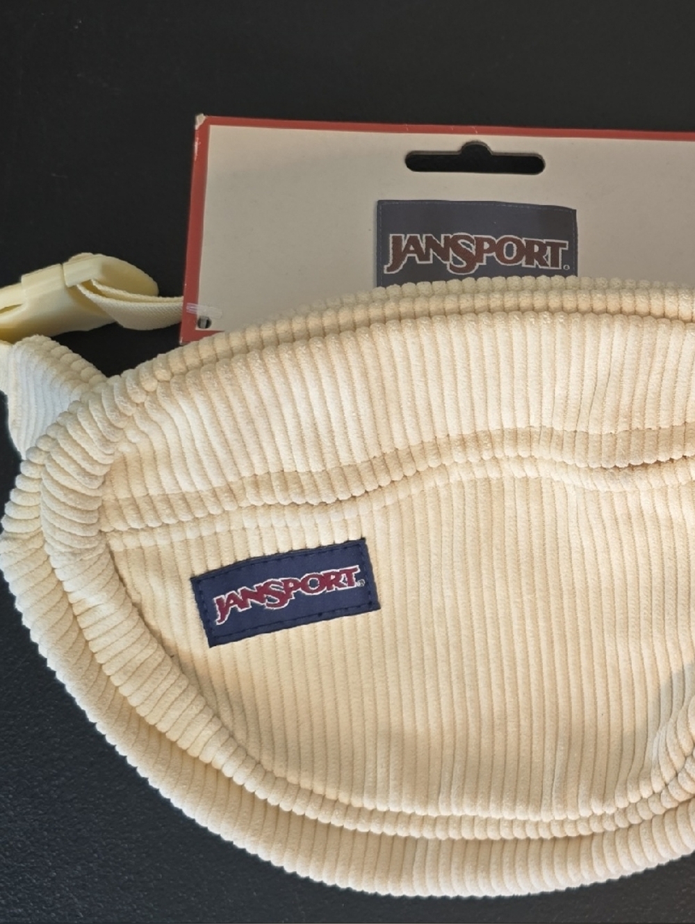 Jansport Cream Corduroy Fanny Pack